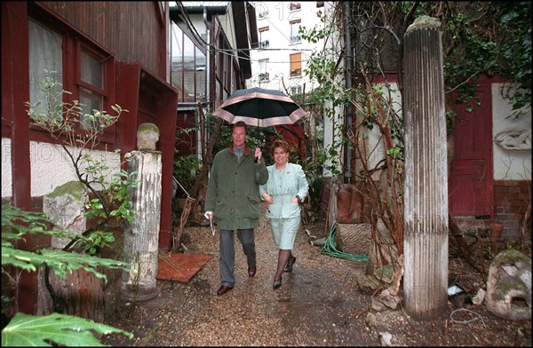 02/00/2002. EXCLUSIVE Grand duke and duchess of Luxembourg, Henri and Maria Theresa, in Paris