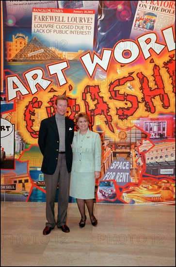 02/00/2002. EXCLUSIVE Grand duke and duchess of Luxembourg, Henri and Maria Theresa, in Paris