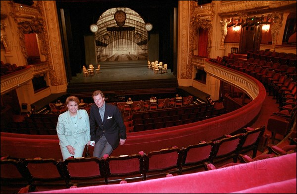 02/00/2002. EXCLUSIVE Grand duke and duchess of Luxembourg, Henri and Maria Theresa, in Paris