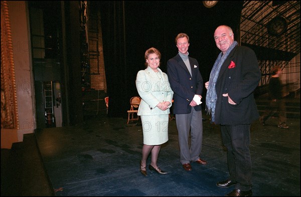 02/00/2002. EXCLUSIVE Grand duke and duchess of Luxembourg, Henri and Maria Theresa, in Paris