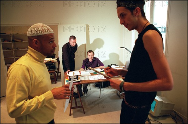 02/24/2002. EXCLUSIVE: Fashion Designer Laurent Mercier gives a shot in the arm to Balmain Haute Couture.