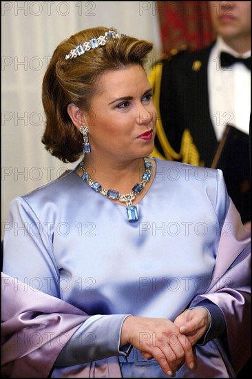 03/04/2002. Grand Duke Henry of Luxembourg and wife Maria-Teresa on visit in Ireland