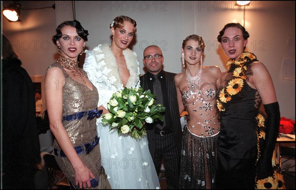 03/05/2002. Taiza fashion show at the National school fine arts in Paris.