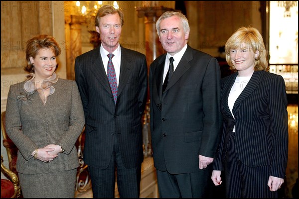 03/05/2002. Grand Duke Henry and Maria Teresa of Luxembourg