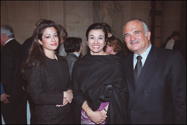 03/00/2002. EXCLUSIVE : Prince Hassan of Jordan visits French senate.