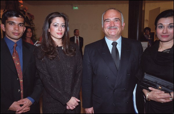 03/00/2002. EXCLUSIVE : Prince Hassan of Jordan visits French senate.