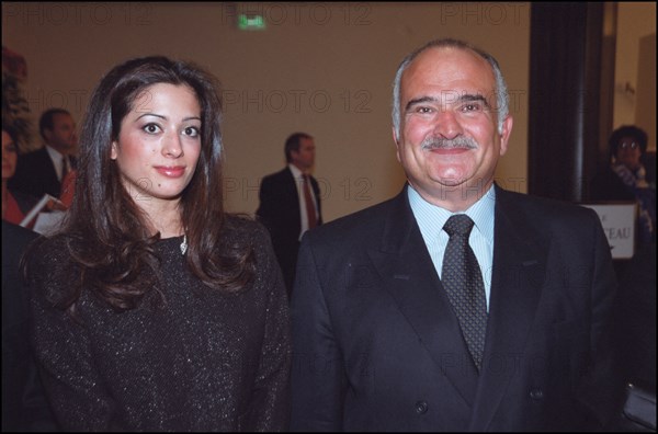 03/00/2002. EXCLUSIVE : Prince Hassan of Jordan visits French senate.