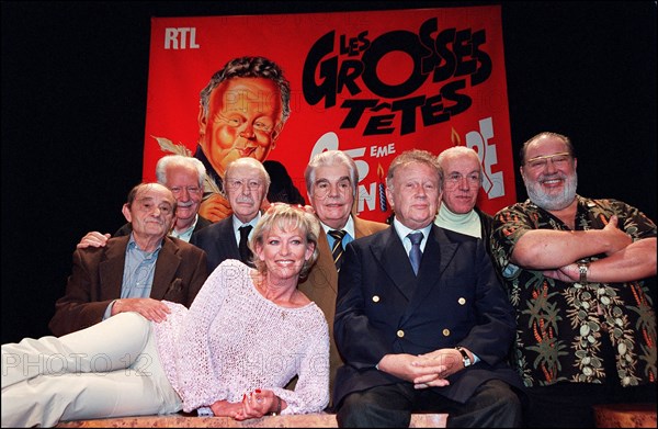 03/21/2002. 25th anniversary of RTL radio show "Les grosses tetes".