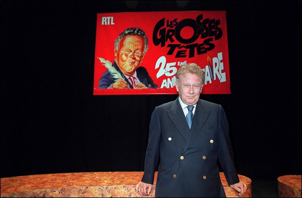 03/21/2002. 25th anniversary of RTL radio show "Les grosses tetes".