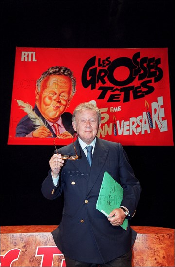 03/21/2002. 25th anniversary of RTL radio show "Les grosses tetes".