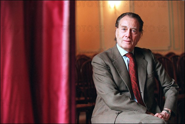 10/00/2001. Count Piotr Cheremetiev, president of the French society of Russian music, at the Sergei Rakhmaninov Russian conservatoire in Paris.