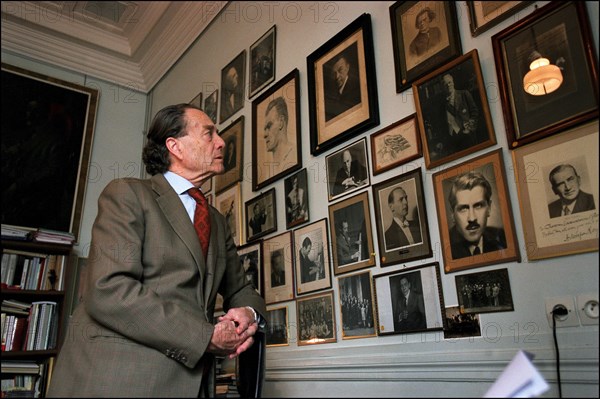 10/00/2001. Count Piotr Cheremetiev, president of the French society of Russian music, at the Sergei Rakhmaninov Russian conservatoire in Paris.