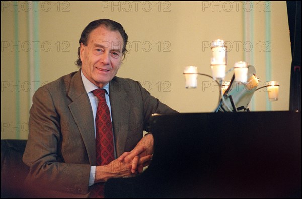 10/00/2001. Count Piotr Cheremetiev, president of the French society of Russian music, at the Sergei Rakhmaninov Russian conservatoire in Paris.