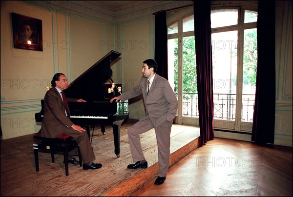 10/00/2001. Count Piotr Cheremetiev, president of the French society of Russian music, at the Sergei Rakhmaninov Russian conservatoire in Paris.