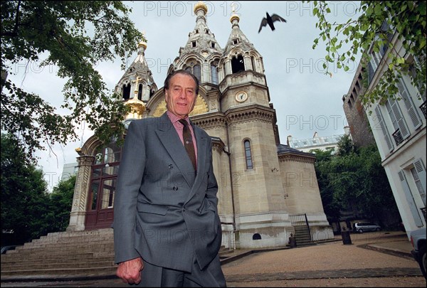 10/00/2001. Count Piotr Cheremetiev, president of the French society of Russian music, at the Sergei Rakhmaninov Russian conservatoire in Paris.