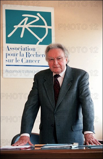 03/06/2002. EXCLUSIVE: Michel Lucas chairman of the ARC (Association for cancer research).