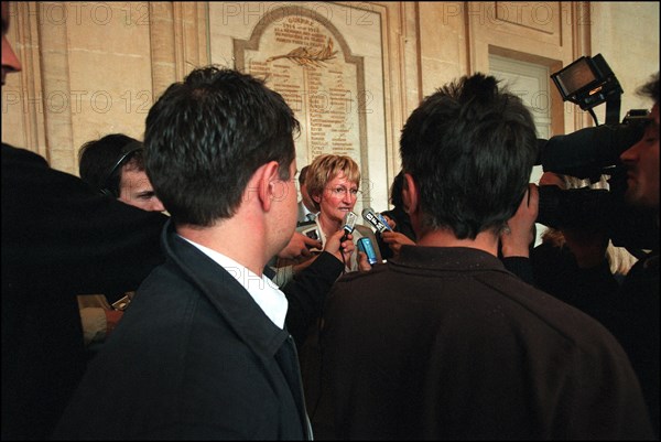 04/00/2002. Nicole Notat is about to leave the leadership of CFDT (French Democratic Work Confederation).