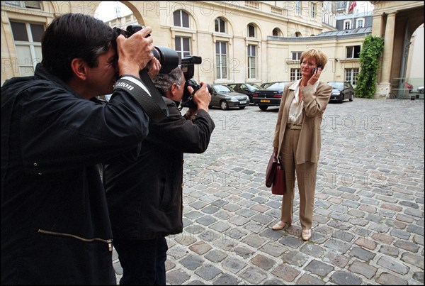 04/00/2002. Nicole Notat is about to leave the leadership of CFDT (French Democratic Work Confederation).