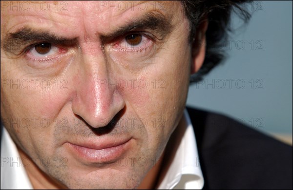 04/25/2002. Portrait of the philosopher Bernard Henri Levy.