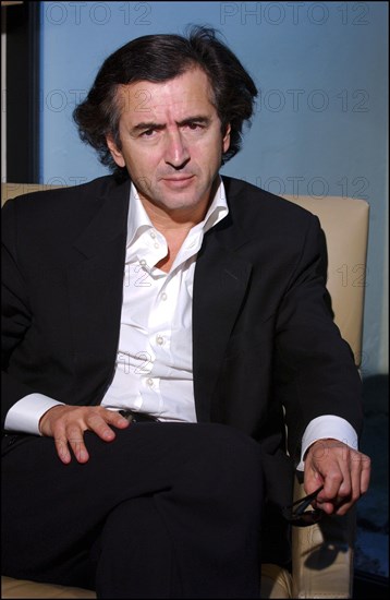 04/25/2002. Portrait of the philosopher Bernard Henri Levy.