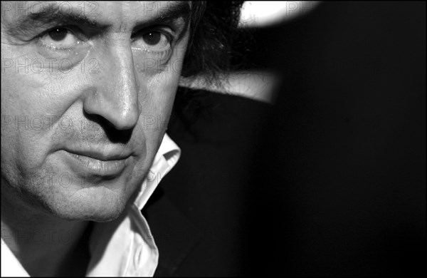 04/25/2002. Portrait of the philosopher Bernard Henri Levy.