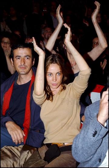 04/28/2002. French artists' meeting against "Front National" party in Paris