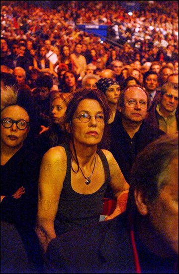 04/28/2002. French artists' meeting against "Front National" party in Paris