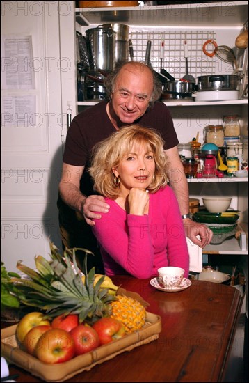 Georges Wolinski with his wife Maryse