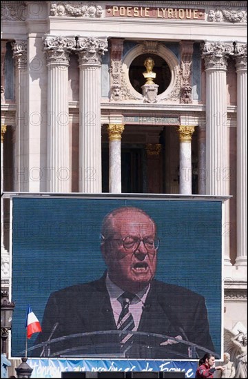 05/01/2002. National Front party demonstration in Paris