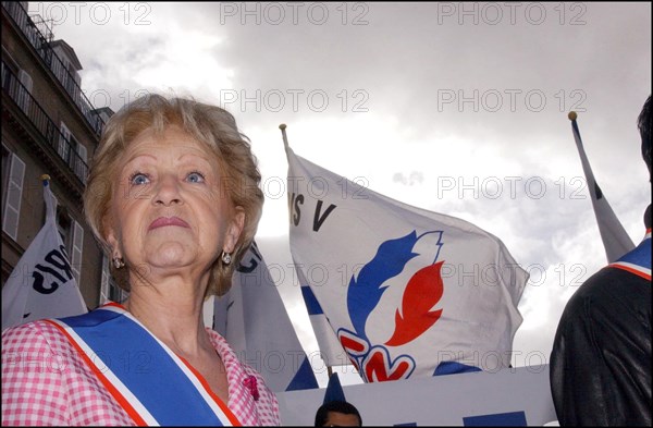 05/01/2002. National Front party demonstration in Paris