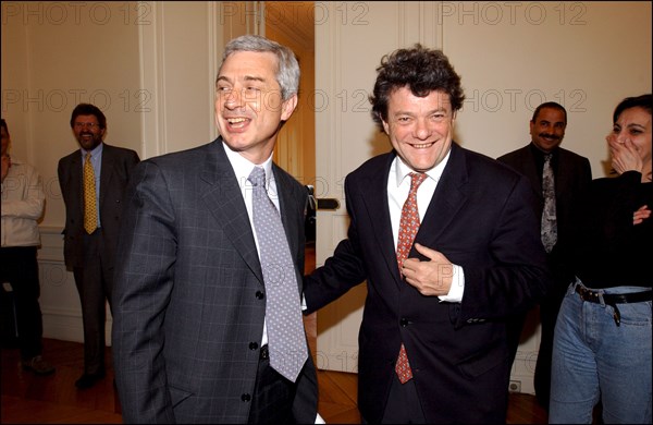 05/07/2002. EXCLUSIVE : Jean-Louis Borloo new minister of Urban affairs.