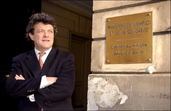 05/07/2002. : Jean-Louis Borloo new minister of Urban affairs.