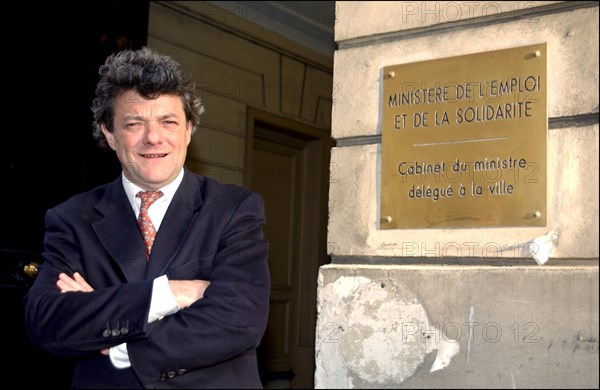 05/07/2002. EXCLUSIVE : Jean-Louis Borloo new minister of Urban affairs.