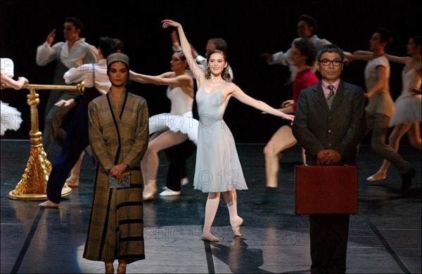 06/13/2002. Maurice Bejart's latest ballet "le concours" with Laetitia Pujol.