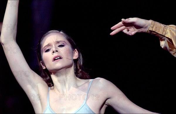 06/13/2002. Maurice Bejart's latest ballet "le concours" with Laetitia Pujol.