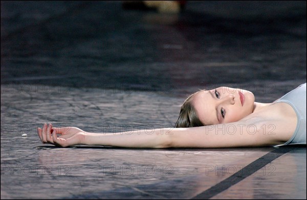 06/13/2002. Maurice Bejart's latest ballet "le concours" with Laetitia Pujol.