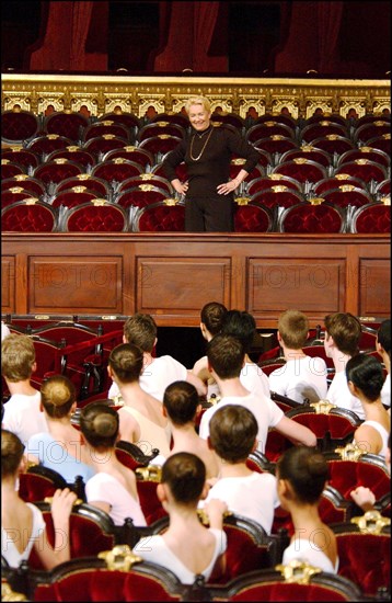 06/00/2002.  Head of Paris Opera dancing school Claude Bessy