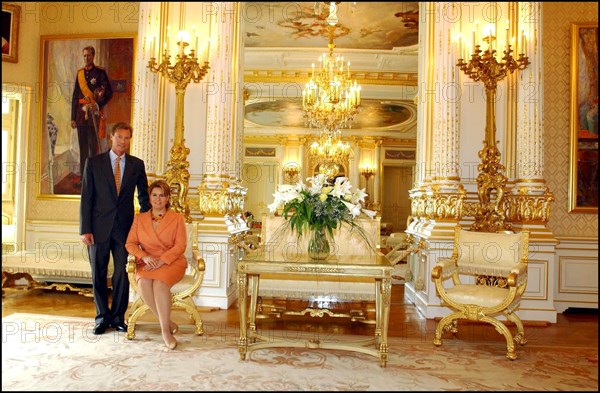 06/21/2002.  Grand Duke Henri of Luxembourg and wife Maria-Teresa