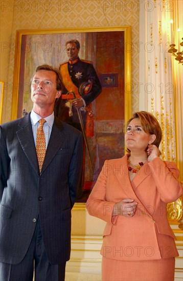 06/21/2002.  Grand Duke Henri of Luxembourg and wife Maria-Teresa