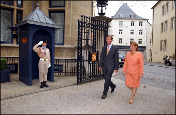 06/21/2002.  Grand Duke Henri of Luxembourg and wife Maria-Teresa