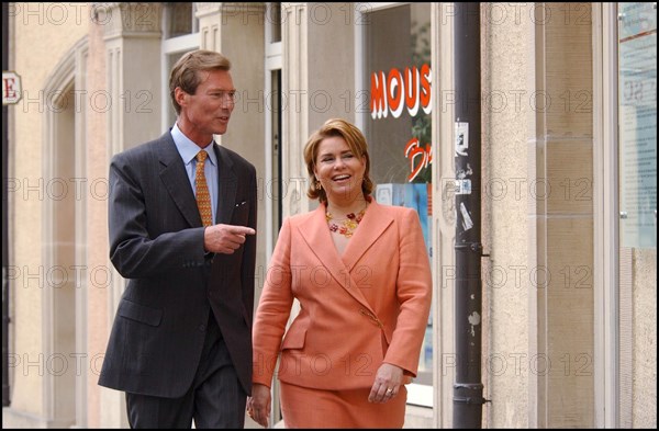 06/21/2002. Exclusive. Grand Duke Henri of Luxembourg and wife Maria-Teresa