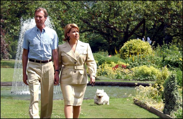 06/22/2002.  Grand Duke Henri of Luxembourg and wife Maria-Teresa