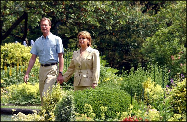 06/22/2002.  Grand Duke Henri of Luxembourg and wife Maria-Teresa