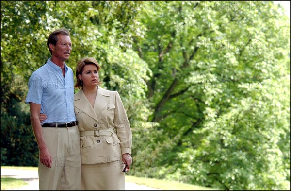 06/22/2002. Exclusive. Grand Duke Henri of Luxembourg and wife Maria-Teresa