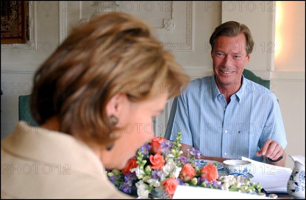 06/22/2002. Exclusive. Grand Duke Henri of Luxembourg and wife Maria-Teresa