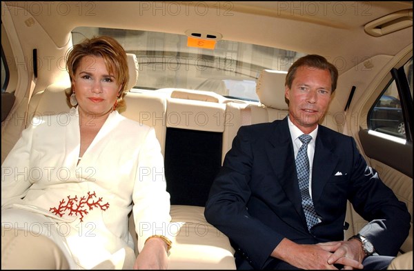 06/22/2002. Exclusive. Grand Duke Henri of Luxembourg and wife Maria-Teresa