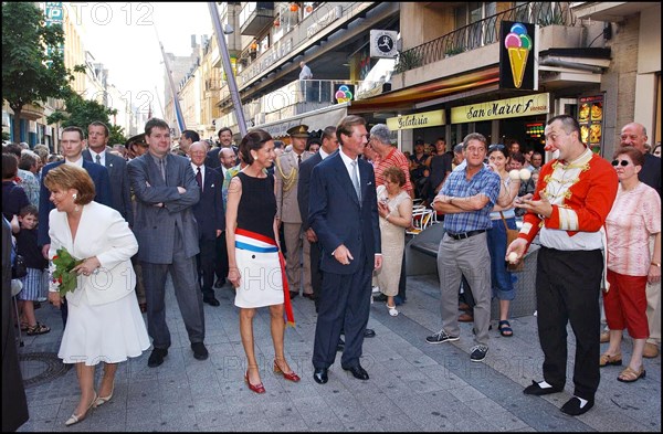 06/23/2002. Royal couple the Grand Duke Henri and the Grand Duchess Marie Teresa celebrate their country's national holiday in Luxembourg.