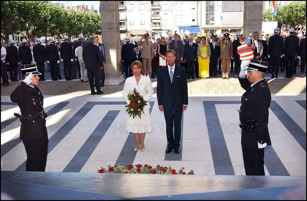 06/23/2002. Royal couple the Grand Duke Henri and the Grand Duchess Marie Teresa celebrate their country's national holiday in Luxembourg.