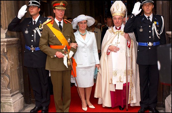 06/23/2002. Royal couple the Grand Duke Henri and the Grand Duchess Marie Teresa celebrate their country's national holiday in Luxembourg.