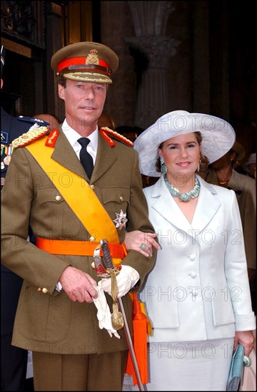 06/23/2002. Royal couple the Grand Duke Henri and the Grand Duchess Marie Teresa celebrate their country's national holiday in Luxembourg.